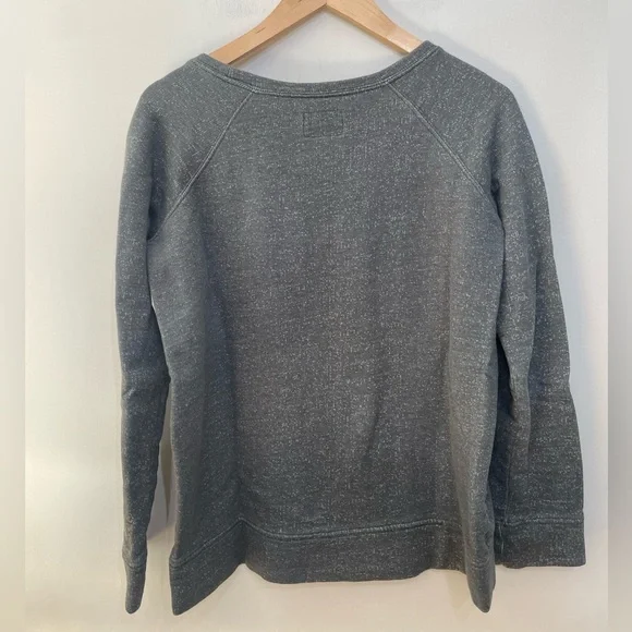 Pact 100% Organic Cotton Crewneck Sweatshirt Green Lightweight Women’s L - Picture 5 of 9